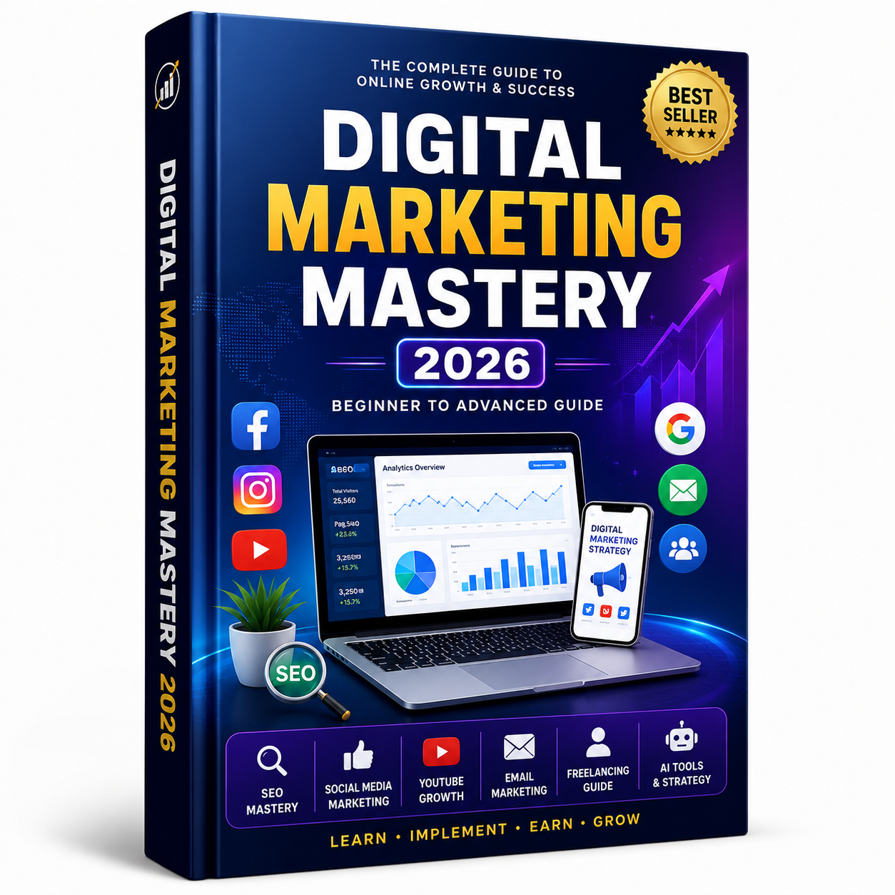 Digital Marketing Mastery eBook 2026 | Complete Beginner to Advanced Guide